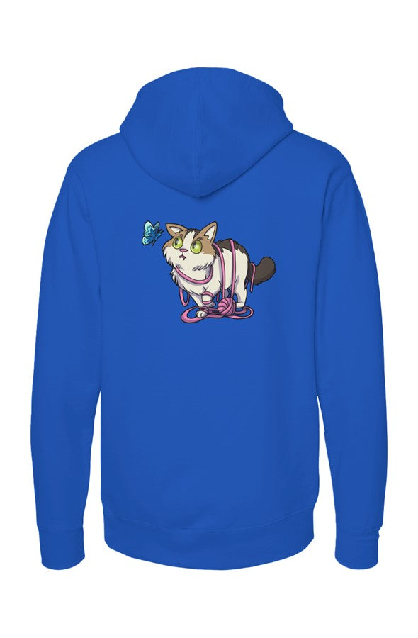 Butterfly WONI BOY — Midweight Pullover Hoodie — Back Print