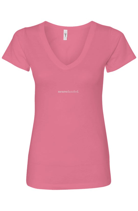 Neurodazzled® Minimal V-Neck T-Shirt | Soft ADHD Statement Tee