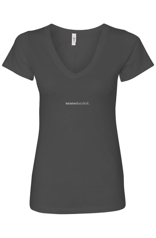 Neurodazzled® Minimal V-Neck T-Shirt | Soft ADHD Statement Tee