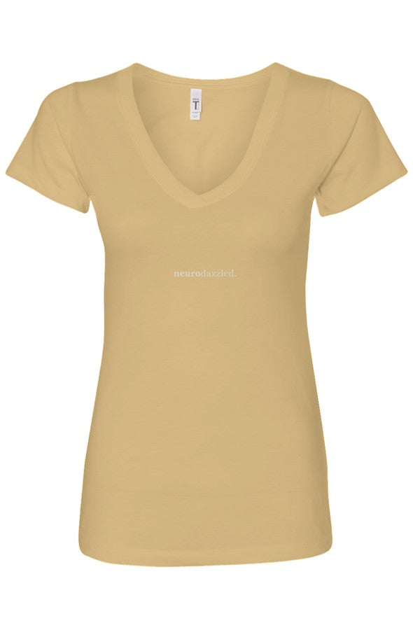 Neurodazzled® Minimal V-Neck T-Shirt | Soft ADHD Statement Tee