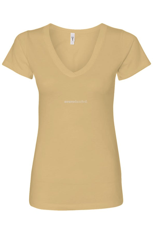 Neurodazzled® Minimal V-Neck T-Shirt | Soft ADHD Statement Tee
