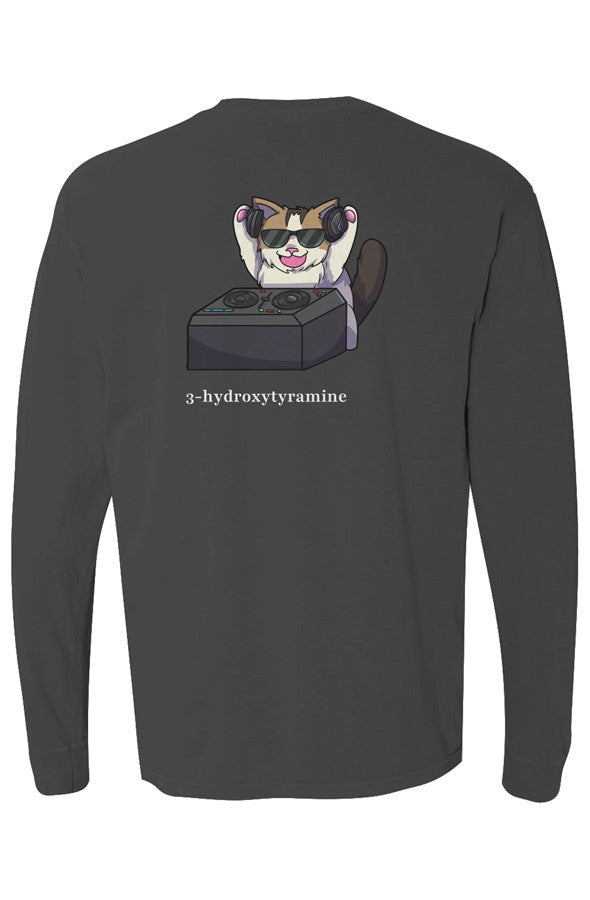 DJ WONI BOY, Black long sleeve, Back by Neurodazzled