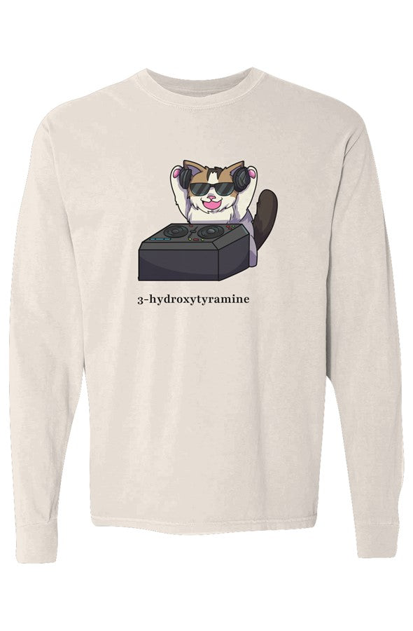 DJ WONI BOY, Ivory long sleeve, Front by Neurodazzled
