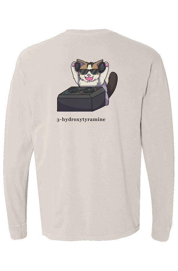 DJ WONI BOY, Ivory long sleeve, Back by Neurodazzled