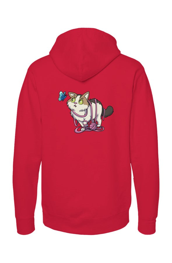 Butterfly WONI BOY — Midweight Pullover Hoodie — Back Print