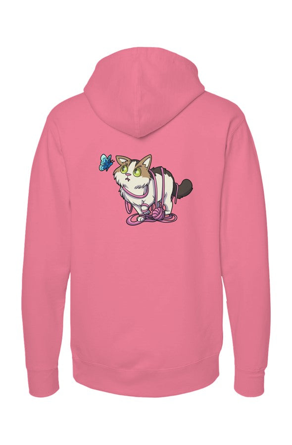 Butterfly WONI BOY — Midweight Pullover Hoodie — Back Print