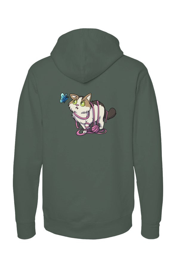 Butterfly WONI BOY — Midweight Pullover Hoodie — Back Print