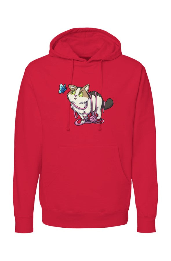 Butterfly WONI BOY — Midweight Pullover Hoodie — Front Print