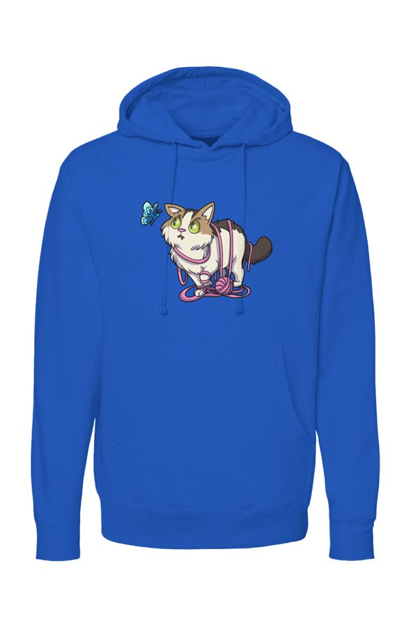 Butterfly WONI BOY — Midweight Pullover Hoodie — Front Print