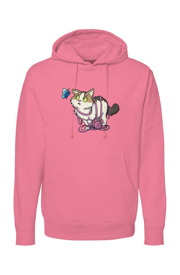 Butterfly WONI BOY — Midweight Pullover Hoodie — Front Print
