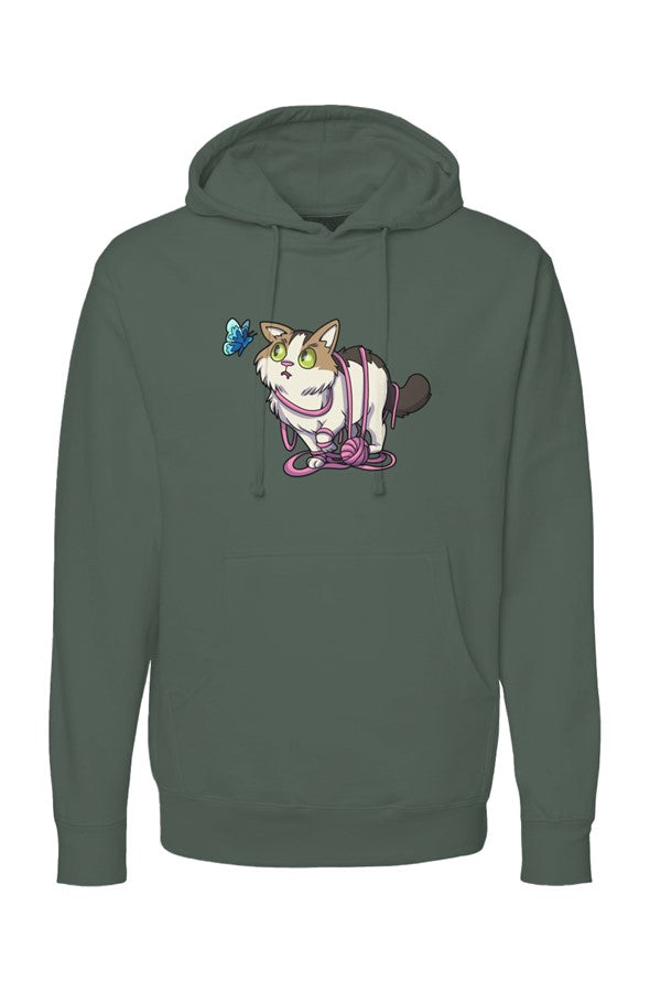 Butterfly WONI BOY — Midweight Pullover Hoodie — Front Print