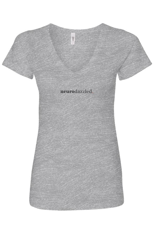 Signature Logo — V-Neck T-Shirt — Dark Print