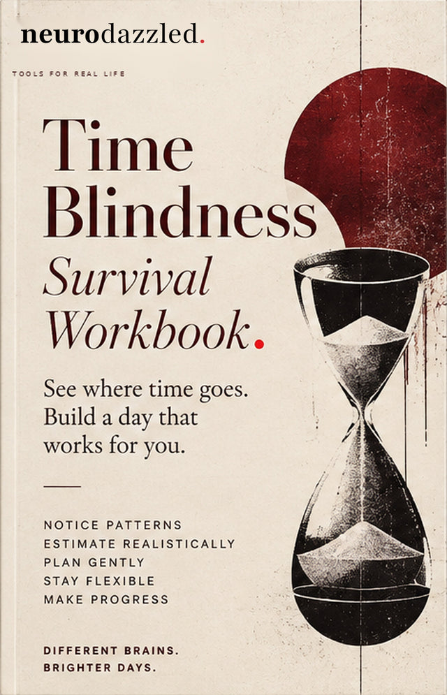 Time Blindness Survival Workbook — ADHD-Friendly Printable PDF