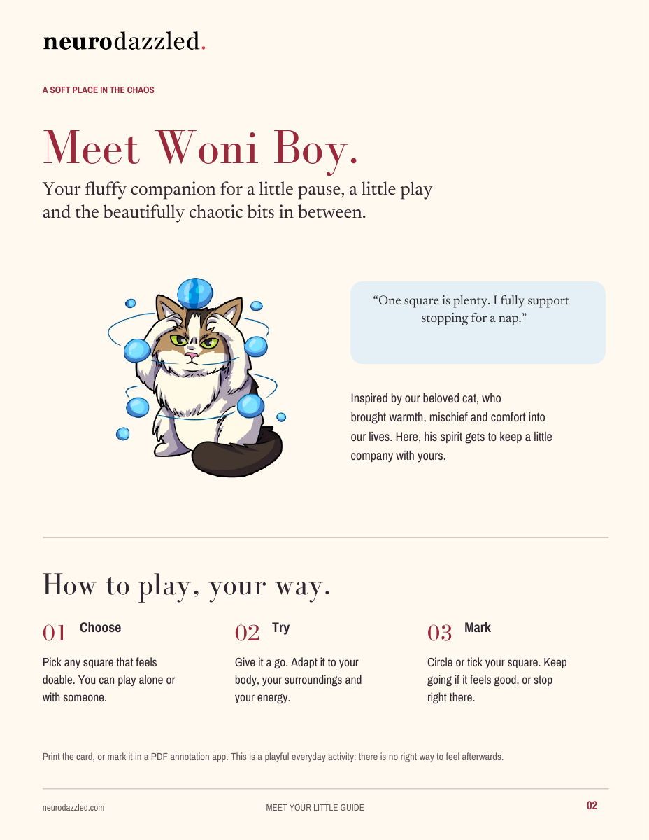 Meet Woni Boy — your fluffy companion and how to play